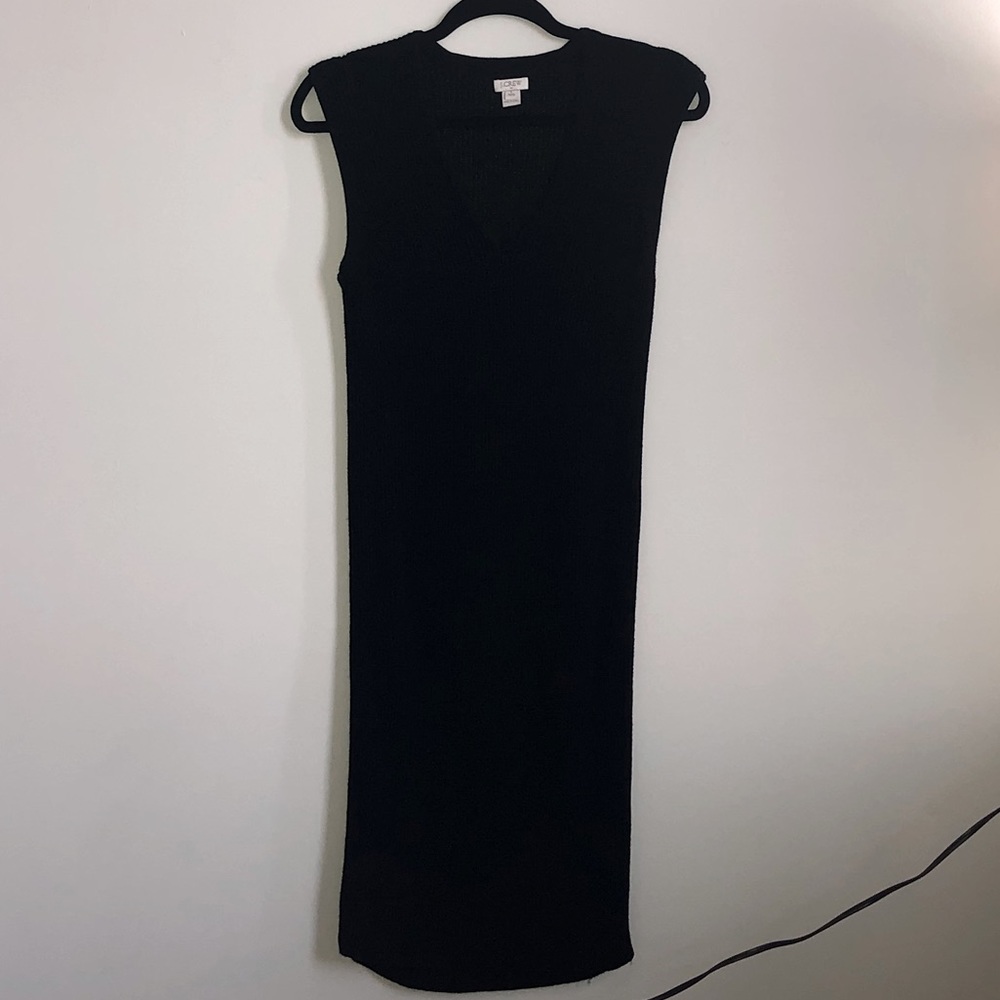 J. Crew Ribbed Knit V-Neck Sweater Dress